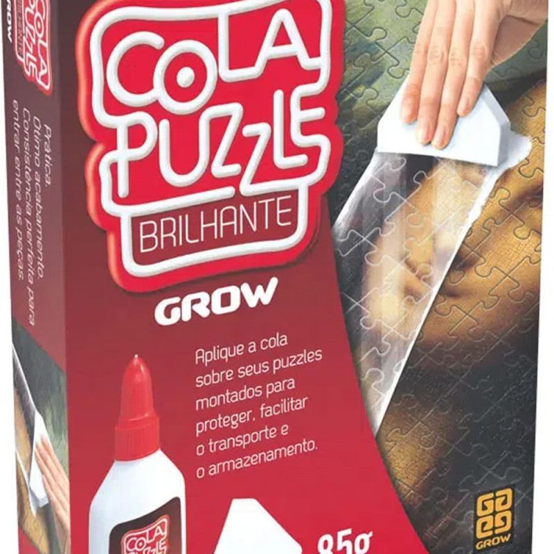Cola para Quebra-Cabeça Grow - Cola Puzzle Brilhante 85g - Cola para Quebra  Cabeça - Magazine Luiza