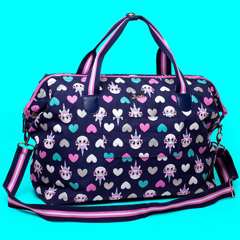Bolsa Bag Grande Puket Unicórnio Azul Marinho - 100400205