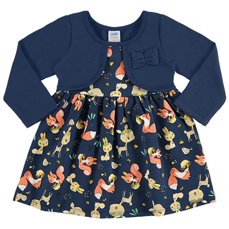 Vestido manga longa sales bebê