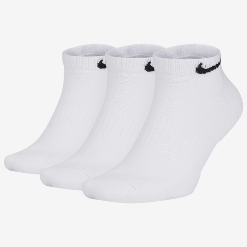 Meia Curta Tripack Nike Cush Low 3PR Branca Tamanho 34 a 38