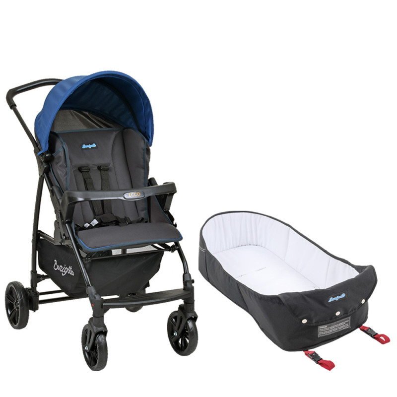 Carrinho de bebe com shop ninho pramette burigotto ecco