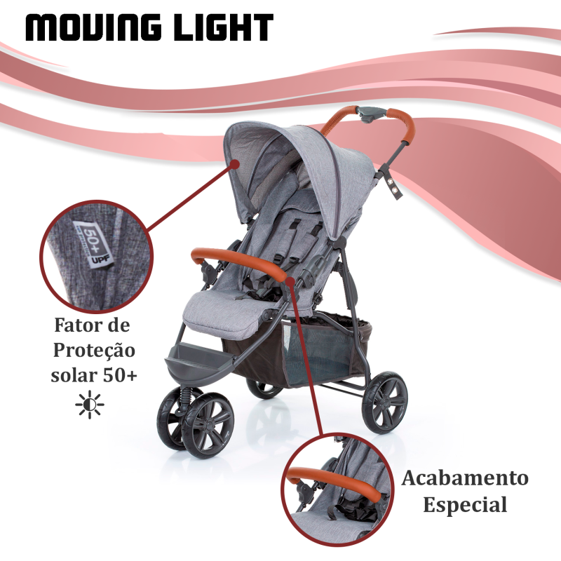 Carrinho abc design moving light