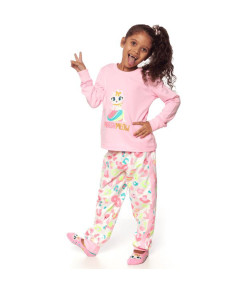 Pijama Moletom Teen Puket Gata Off White INV19 - 030501528