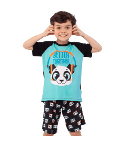Pijama Manga Curta Puket Panda