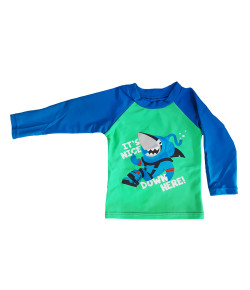 Camiseta Praia Baby Puket Tubarão Mergulhador