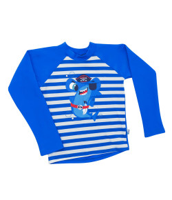 Camiseta Manga Longa Kids Puket Tubarão Azul V20 - 110400480