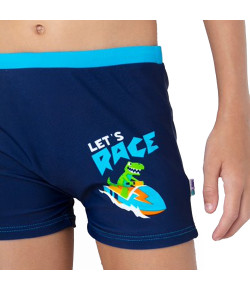 Sunga Boxer Teen Dino Puket Azul Marinho 110500365