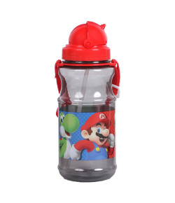 Cantil Plástico DMW com Alça Super Mario 500ml Preto - 11156