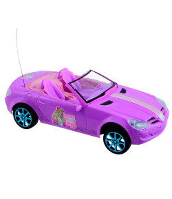 Carrinho de Controle Remoto Candide Barbie Fashion Driver 4+