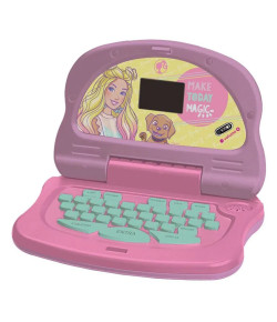 Laptop Charm Tech Infantil Bilíngue Candide Barbie Rosa 3+