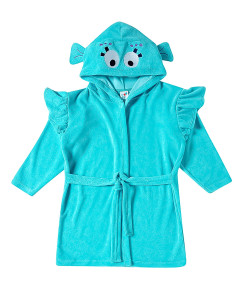 Roupão com Capuz Toddler Tip Top Turquesa Claro