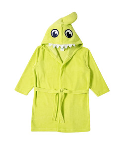 Roupão com Capuz Toddler Tip Top Verde Neon