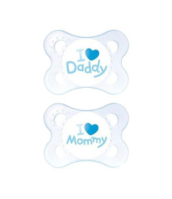 Chupeta Mam Mom & Dad Azul Tamanho 1 0 a 6 meses Azul - 2931