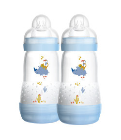 Mamadeira Mam First Bottle Easy Start 260ml Azul (Embalagem Dupla) - 4673