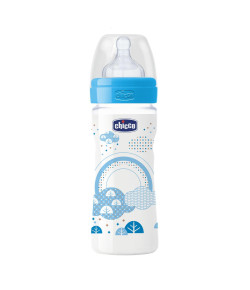 Mamadeira Wellbeing Pp Silicone Chicco 250 Ml Boy 2M