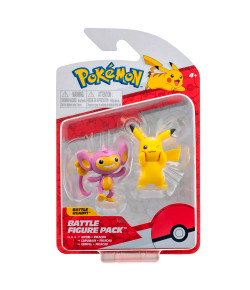 Bonecos Pokémon Miniatura Sunny - Pikachu e Aipom 