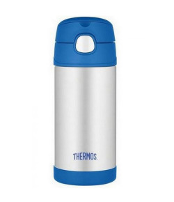 Garrafinha Térmica Thermos Funtainer 355ml Azul e Inox - A-28-007