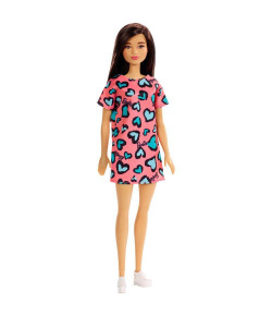 Boneca Barbie Fashion Mattel Vestido Salmão 3+