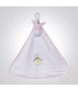 Naninha Blanket Zip Toys Atoalhado Unicórnio Branco