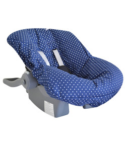 Capa para Bebê Conforto Lala Lipe Estrela Azul Marinho - BCT/8E