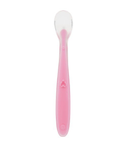 Colher Silicone Baby Rosa - BUBA