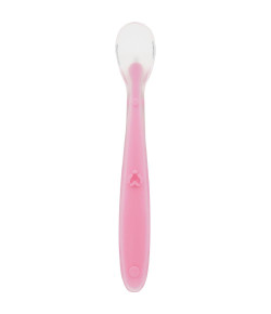 Colher Silicone Baby Rosa - BUBA