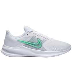 Tenis Nike Downshifter 11 Branco e Verde Brilho 