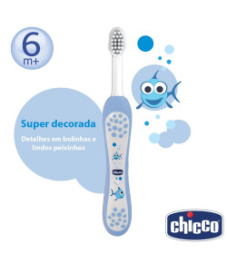 Escova de Dente Chicco Azul 6m+