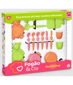 Fogão e Cia Panelinhas Brinquedos 5302 Roma Brinquedos 3+