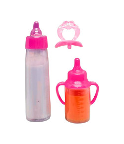 Kit Mamadeira Mágica para Boneca Gala Brinquedos Rosa 3+ 18688