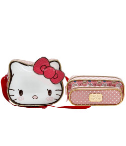 Kit Escolar Lancheira + Estojo Xeryus Hello Kitty Lovely Kitty (7904+7905)