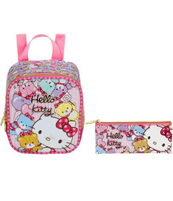 Kit Escolar Lancheira + Estojo Hello Kitty Tiny Bears (7864+7866)