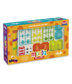 Massa Club Monta Monstros Usual Brinquedos 3+