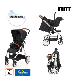 Carrinho de Bebê Travel System ABC Design Mint + Bebê Conforto Piano