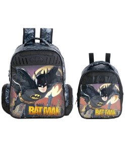 Kit Escolar Mochila 16 + Lancheira Xeryus Batman Gothan Guardian (7592+7594)