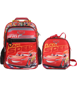 Kit Escolar Mochila G + Lancheira Dermiwil Carros I Am Speed (51829+51830)