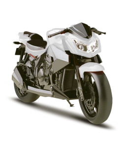 Moto Naked Motorcycle Roma Brinquedos 0901 3+ Branco