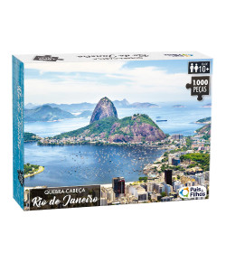Quebra Cabeça Rio de Janeiro 1000 Peças Gala Brinquedos 790702