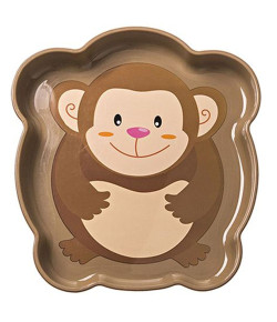 Tigela Infantil Zoo Girotondo Baby Macaco Marrom - RK024
