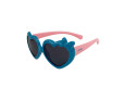 Óculos Escuro Infantil Clingo Coração Azul e Rosa 36M+