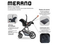 Carrinho de Bebê ABC Design Travel System Merano Woven Black + Moisés
