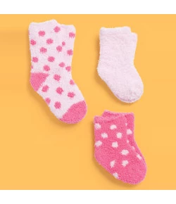 Meia Tripack Puket Soft Menina Rosa (Variáveis) - 010101318 