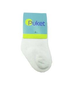 Meia Baby Puket Lisa Branca | Tamanho: 15 a 18 