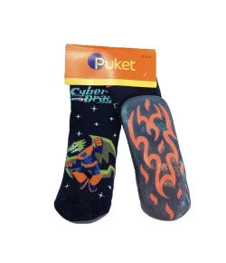 Meia Soquete Pansocks Kids Dragao Puket Inv19 Marinho