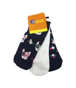 Tripack de Meia Puket Micro Kids Bulldog 010402607