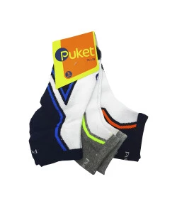 Tripack de Meia Puket Micro Adulto 010603626