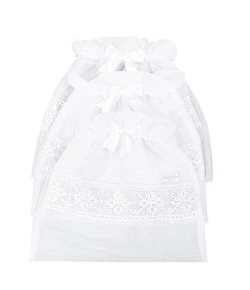 Saquinho Maternidade Batistela Baby Branco 3 Peças - 02564