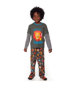 Pijama Manga Longa Kids Puket Let's Go Camping Verde JAN19 - 030401927
