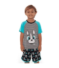 Short Doll Manga Curta Puket Bulldog Azul V20 - 030402038
