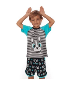 Short Doll Manga Curta Puket Bulldog Azul V20 - 030501567